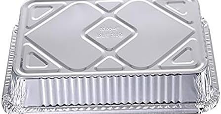 10pcs Einweg-Grill Auffangwannen Aluminium Foil Fettrecyclingfähig Grill Fang-Behälter for Weber Outdoor-Zubehör Backzubehör (Farbe : 10 pcs)