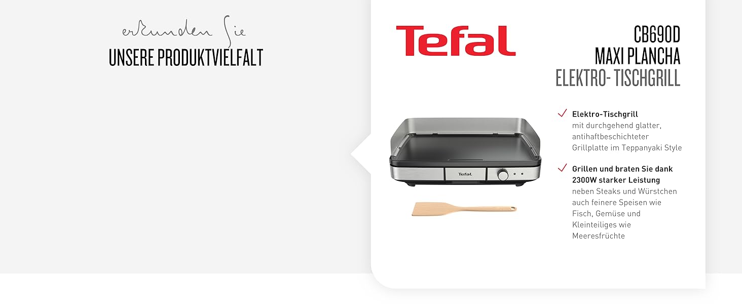 Tefal CB690D Maxi Plancha Elektro-Tischgrill