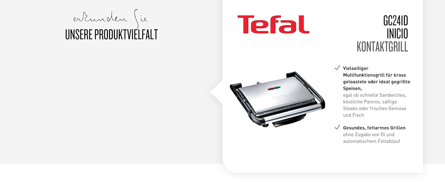 Tefal GC241D Inicio Kontaktgrill