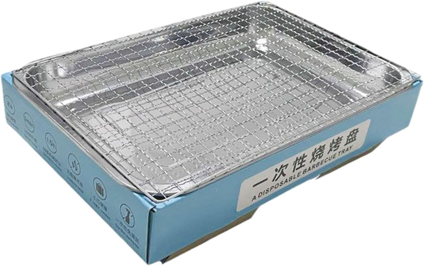 Sharplace Kleiner Einweggrill -Camping -Holzkohlegrill leicht zu reinigen Grillabende Grill für Picknick -Home -Rucksack -Outdoor -Sportarten