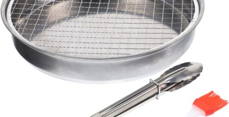 Sosoport Einweggrill Für Den Außenbereich Tragbarer Kleiner Holzkohleofen Werkzeugset Für Campingausflüge
