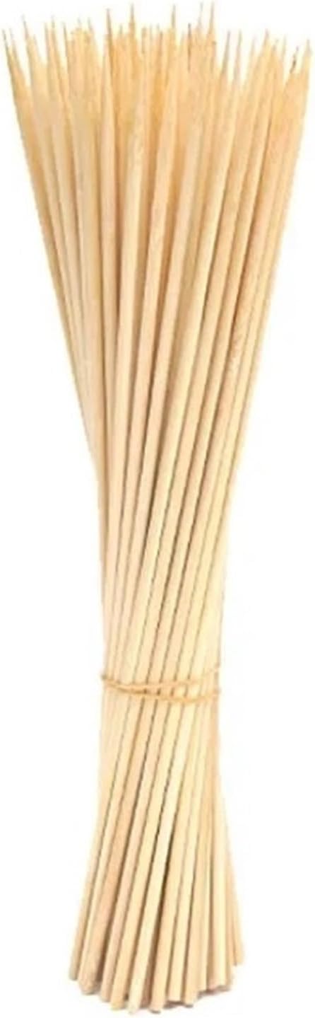 Bambus-Spieße, stabil, Einweg-Grill, Obst, Naturholz, Party, Buffet, Lebensmittel, Grillzubehör, Zubehör (25 cm), 90 Stück