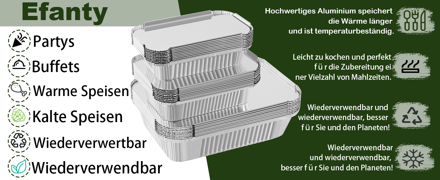 aluschalen mit deckel