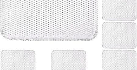 LNQ LUNIQI 10Pcs Einweg BBQ Grill Mesh Mat Aluminium Antihaft Kochen Gitter Gitter Pad Backen Werkzeuge Outdoor BBQ Zubehör für Outdoor Camping Grillen Picknicks Hinterhöfe