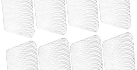 VANZACK 10 Stück Einweg-Grill Netz Netze Bildschirm Grillen Draht für tragbar grillrost ersatz Grillzubehör Grillgitter aus Edelstahl Grill Topper BBQ-Grillmatte Aluminium Silber