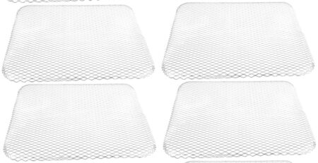 HEMOTON 10 Stück Einweg-Grill Netz BBQ Grillnetz Kochgitter für Grill Grillnetz für Holzkohlegrills Outdoor-Grillnetz Grillroste Camping Grill Topper Pfanne Grillzubehör Aluminium Silver
