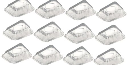 MAGICLULU 20St Einweggrill -Grillblech aus Alufolie rostfrei Kiemenpfanne Mini-Laibpfannen Backform Ofen Serviertablett draussen Backgeschirr Keks Brotdose