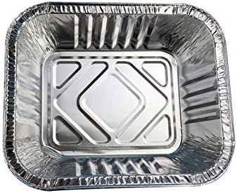 Wang shufang 10pcs Zinnfolien Backblech Einweg-Grill Werkzeuge Lebensmittel Tray Aluminium Foil Tin Liner Abfluss Pan Ofen Werkzeuge Grillzubehör