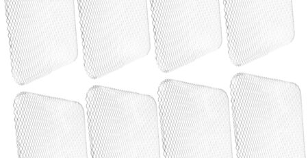 UKCOCO 10 Stück Einweg-Grill Netz Sauber Grill Bildschirm Tragbar Grills Wohnung Grillen Bildschirme Für Ersatz Holzkohle Netze Im Freien Draht Grillroste Grillnetz Silber Aluminium