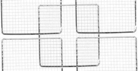 YARNOW 5St Einweg-Grill Grillfolie Grillmatte grillzubehör grillabdeckung grillplatte Grillrost holzkohlegrill einweg Grill Griddle-Grill Grill-Kühlregal Grillplatz Rostfreier Stahl