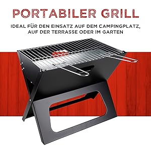 Grill Kohlegrill Camping grill Tischgrill holzkohle Mini grill Klappgrill Skotti grill Grillen