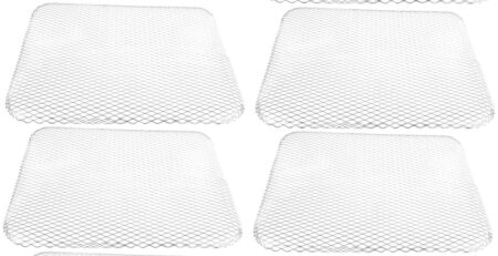Hemobllo 10 Stück Einweg-Grill Netz Grillen Sauber Holzkohle Grill Bildschirm Tragbar Netze Für Draht Im Freien Grills Grillroste Bildschirme Ersatz Wohnung Grillnetz Silber Aluminium