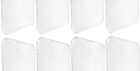 ibasenice 10 Stück Einweg-Grill Netz Aluminium-grillauskleidung Grillroste Holzkohle Ersatz Draht Für Klein Grill Bildschirm Camping Grills Netze Bildschirme Tragbar Wohnung Grillen Silver