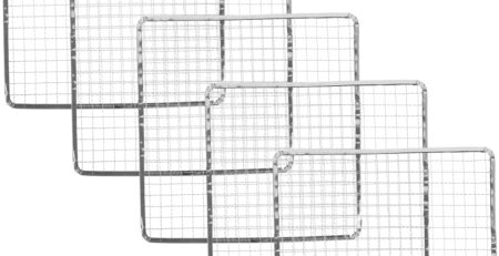 BESPORTBLE 1 Satz Einweg-Grill Grillfolie Grillmatte Grillunterlage Grillzubehör Grillabdeckung Grillofen Campinggrill Holzkohlegrill Grillgitter Grillroste Rostfreier Stahl Silver 5st