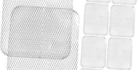 UPKOCH 10 Stück Einweg-Grill Netz Tragbar Grills Holzkohle Ersatz Draht Wohnung Grillen Grillroste Netze Für Bildschirm Camping Klein Grillmatte Grillgittermatte Silver Aluminium