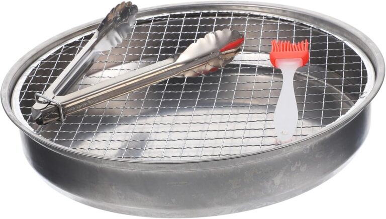 Happyyami Einweggrill Tragbarer Holzkohlegrill Mini-bbq Outdoor-grill Mit Edelstahlgehäuse Langer Grillrost Für Camping…