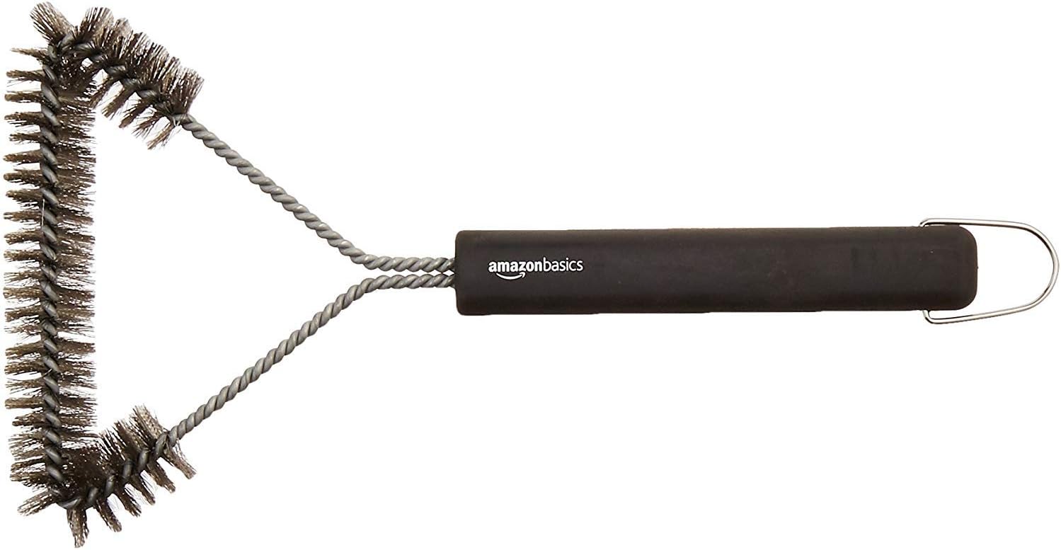 Amazon Basics Grillbürste, dreieckig, 30,5 cm, Schwarz