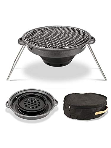 Außen Flat Top Gasgrill Set Tragbare und Non-Stick Barbecue-Ofen Backblech for den Außeneinsatz New Grill Zubehör Rückfett (Color : Black)