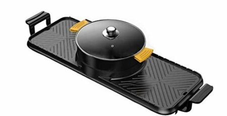 CJTMY Elektro-Heizung Runde-Segment Hot Pot, Dual-Purpose Pan, Drehschalter, einteiliger Pan, Geeignet for mehr als 6 Personen