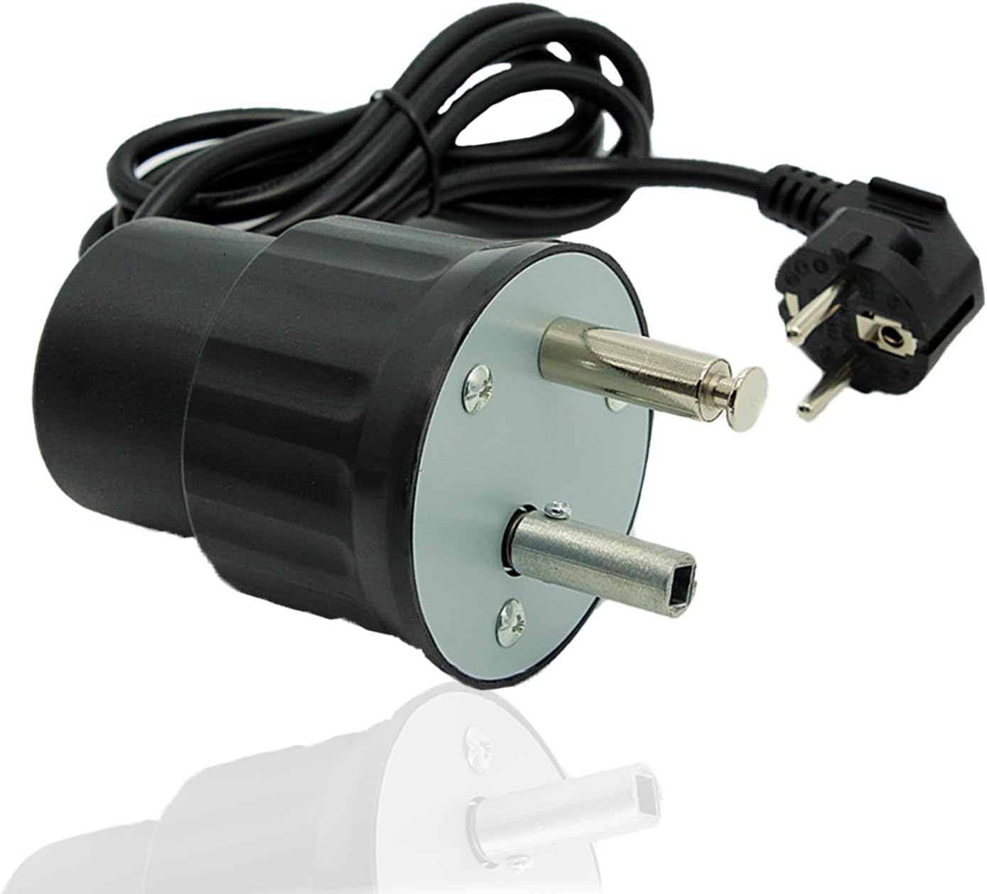 GAESHOW Grillmotor FD801B ABS Barbecue Rotator Motor Grill Elektrische Maschine Outdoor BBQ Werkzeug Zubehör EU Stecker 250V BBQ Motor Barbecue Grill Motor (Schwarz)