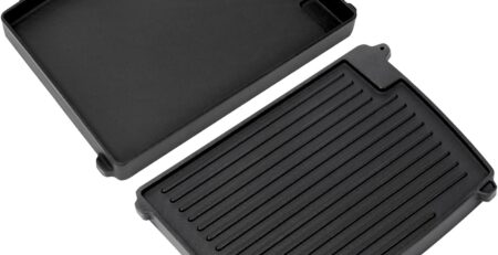 GFTIME Gusseisen Grill-Wende-Platte für Enders Urban, Urban Pro, Explorer, Explorer Pro, Grillplatte Grill-Zubehör, Massive Grill-Gussplatte, Grillpfanne für Enders 2075, 1 Stück