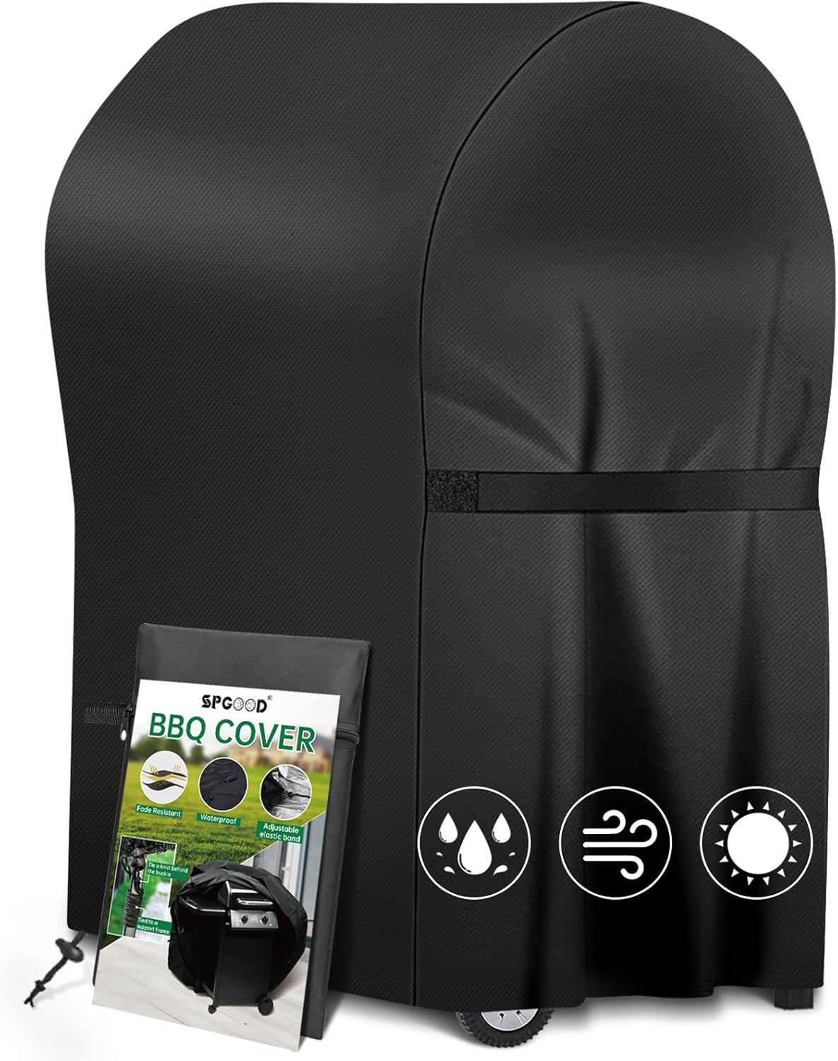 Grillabdeckung Wetterfest 420D Oxford-Stoff Grill Abdeckhaube Gasgrill Wasserdicht Staubdicht Schutzhülle Haube Abdeckplane Reißfest BBQ Cover, Universelle 76 x 66 x 110cm