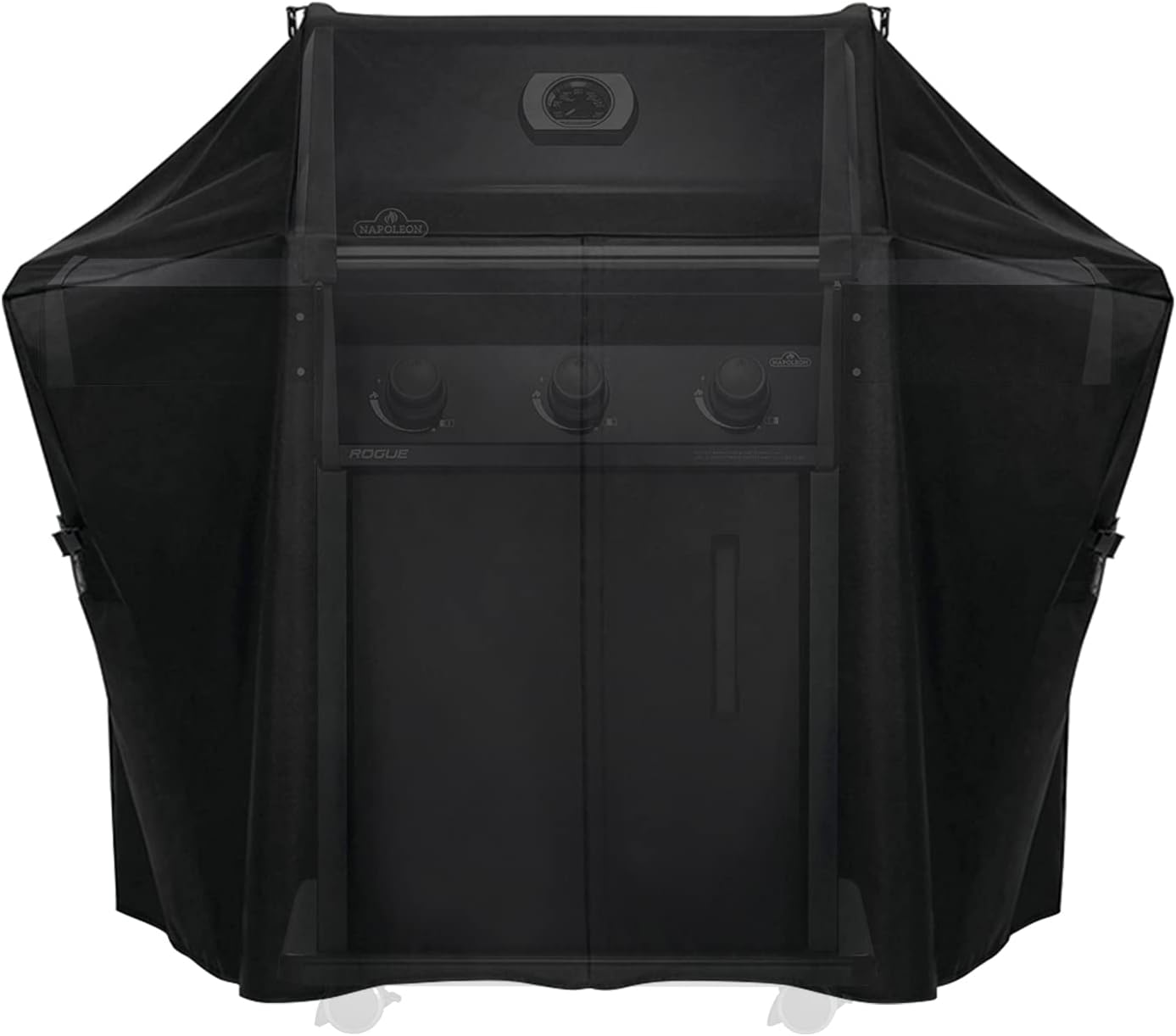Grillabdeckung für Napoleon Rogue 425 Serie, robuste und wasserdichte Grillabdeckung für Napoleon Grillzubehör, schwarz