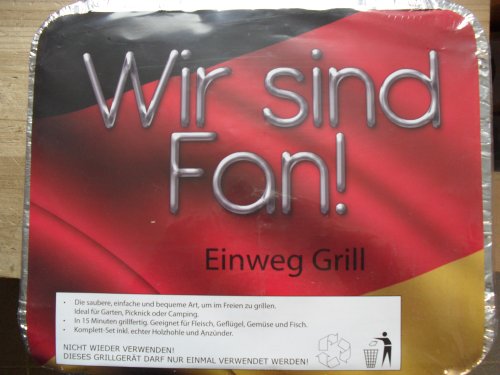 Handlicher Einweggrill - EM 2012 Edition - Wir sind fan!