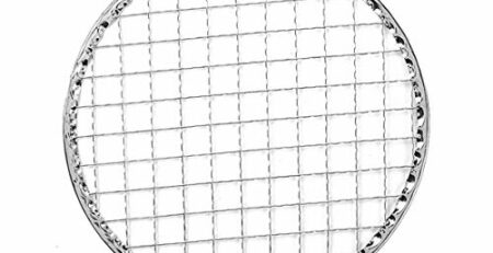 MSemis Rund Grillrost aus Edelstahl 16cm-25cm Einweg-Grill BBQ Outdoor Grillgitter für Holzkohlegrill Gasgrill Schwinggrill Warmhalterostersatz Silber 24cm