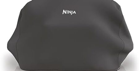 Ninja Woodfire Grillabdeckung, offizielles Ninja-Zubehör, kompatibel mit Ninja Woodfire Außengrill OG701/751, wasserfest, lichtbeständig, schwarz XSKCOVEREUUK