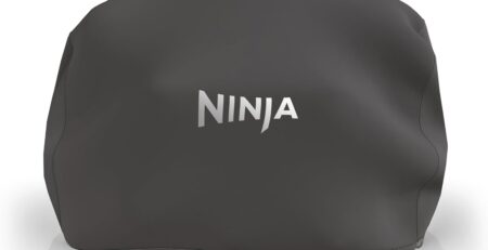 Ninja Woodfire XL Grillabdeckung - Offizielles Zubehör, Kompatibel Mit BBQ Grill OG850/OG901, Wetterfest, Lichtbeständig, Mit Kordelzug, Schwarz XSKOGXLCVREU