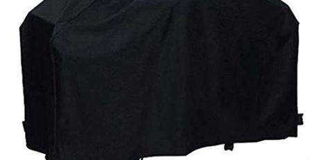 Schwarzes wasserdichtes Grillzubehör Grillabdeckung für den Außenbereich Anti-Staub-Holzkohleschutz für elektrische Grilltasche Grillabdeckung (Größe: M 145X61X117 cm)