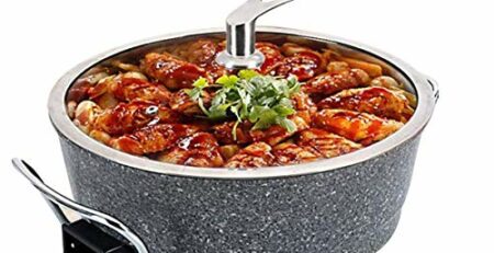 WJJJ Electric Pot Home Multi-Function Electric Hot Pot Korean Style Smokeless Non-Stick Electric Cooker