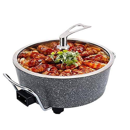 WJJJ Electric Pot Home Multi-Function Electric Hot Pot Korean Style Smokeless Non-Stick Electric Cooker