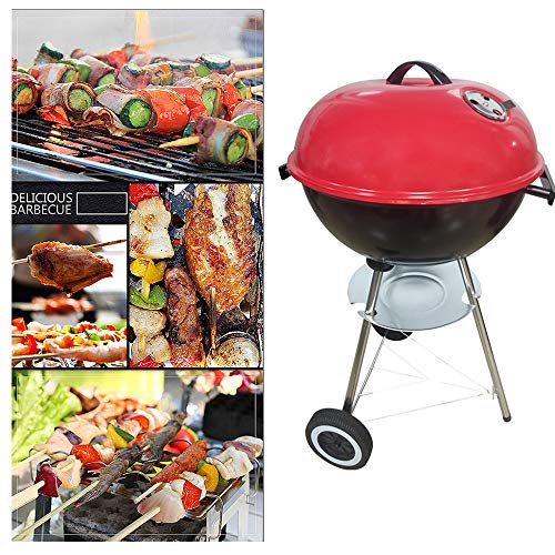 YWZQ Charcoal BBQ Grill Pit, Outdoor-Camping-Kocher Garten Grill Werkzeuge Grillzubehör Kochen Werkzeuge Küchen