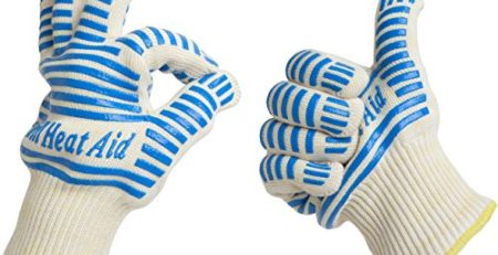 Extreme Hitze Grill Handschuhe zum Backen, Grillen, & Backofen - Schutz bis zu 932°