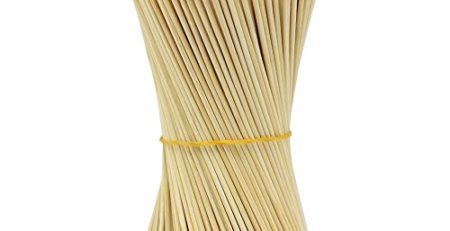 Lumanuby 90 x Holz Grillspieße Marinaden Sticks, Einweg-Grill Utensilien Bambus Party Sticks, perfekt für BBQ Fleisch, Steaks vieles mehr (20 cm)