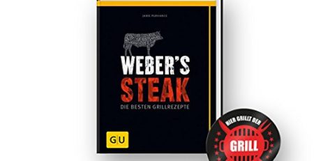 Original Weber Grillbibel | Weber's Steak - die Besten Grillrezepte + "Grillmeister" Sticker by Collectix