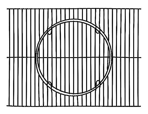 tepro Grillzubehör Universal Guss-Grillrost-Set mit Rost-in-Rost-System, Grillfläche: ca. 71,5 x 46 cm, Schwarz