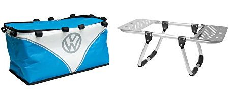 Volkswagen Grillständer + Picknickkorb, 2-in-1, Kühltasche, inkl. Einweg-Grill