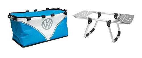 Volkswagen Grillständer + Picknickkorb, 2-in-1, Kühltasche, inkl. Einweg-Grill